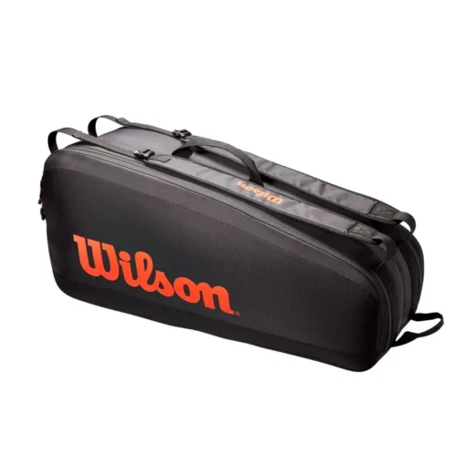 Wilson Tour 6 Pack Racquet Bag (Black/Red) -Sports Gear Store 3ee95c6f000e49a12b1eef960b0fa2483c429aa4 WR8011301 1 Tour 6PK RD BL new