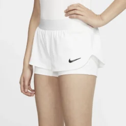 Nike Girl's Court Dri-Fit Flex Shorts (White) -Sports Gear Store CJ0948 100 PHSYM001 1000