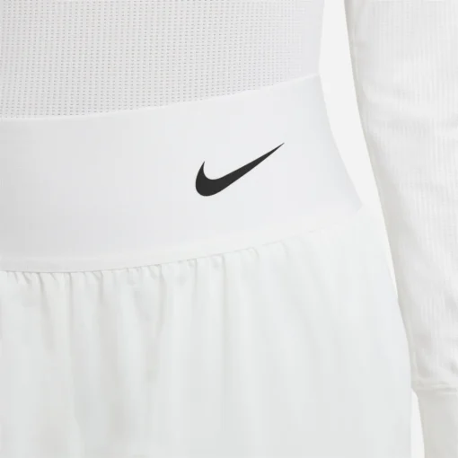 Nike Women's Dri-FIT Advantage Shorts (White/Black) -Sports Gear Store CV4792 100 PHSYM002 3144