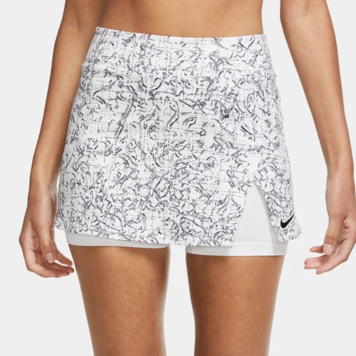 Nike Women's Victory Print Skirt (White/Black) -Sports Gear Store CV4840 100 PHSFM001 3144