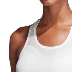 Adidas By Stella McCartney Women's Tank Top (White) -Sports Gear Store DQ1603 APP on model detail 1 white