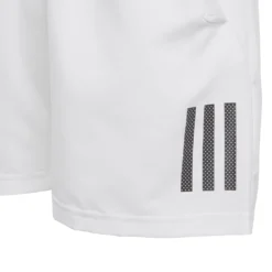 Adidas Boy's 3 Stripes Club Shorts (White/Black) -Sports Gear Store DU2489 APP photo detail 2 white