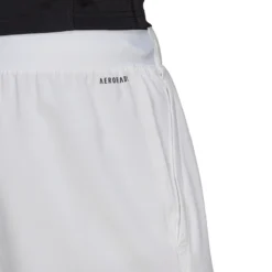 Adidas Men's Club Stretch Woven 9-Inch Shorts (White/Black) -Sports Gear Store GH7222 APP on model detail 1 white 4f6c4696 5f62 49c9 987d af3e723d9379