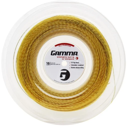 Gamma Synthetic Gut 16/1.30 Wearguard Tennis String Reel (Gold) -Sports Gear Store GSGWR Gold 16 01 7ff5899b 7789 4af1 b176 404e3e184102