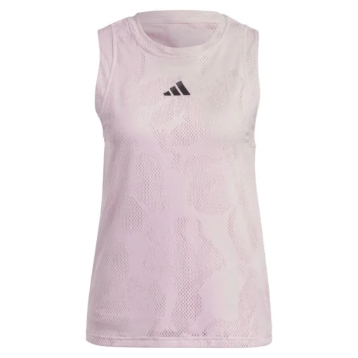 Adidas Women's Melbourne Match Tank Top (Pink) -Sports Gear Store HU1806 2 APPAREL Photography FrontCenterView transparent