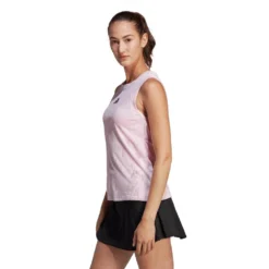 Adidas Women's Melbourne Match Tank Top (Pink) -Sports Gear Store HU1806 6 APPAREL OnModel SideView transparent