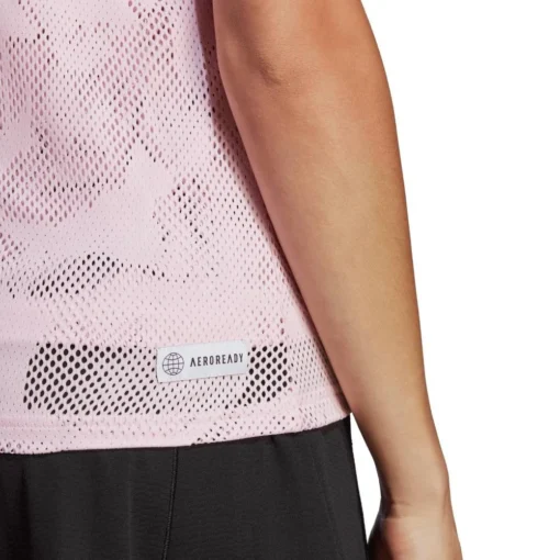 Adidas Women's Melbourne Match Tank Top (Pink) -Sports Gear Store HU1806 9 APPAREL OnModel DetailView2 transparent