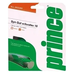 Prince Synthetic Gut 16/1.30 Duraflex Tennis String (Black) -Sports Gear Store Prince Synthetic Gut 16 Duraflex BLK