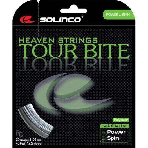 Solinco Tour Bite 20/1.05 Tennis String (Silver) -Sports Gear Store Sloinco tourbite 20