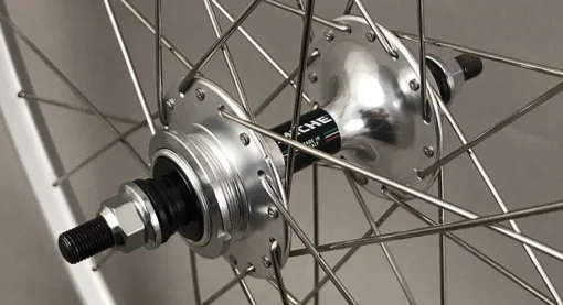 Velocity A23 Silver Rims Miche Pista Hubs Single Speed Track Bike Wheelset Fx/fx -Sports Gear Store