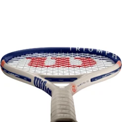 Wilson Roland Garros Triumph (Pre-Strung) -Sports Gear Store WR066510U 3 Roland Garros Triumph NA WH OR.png.high res