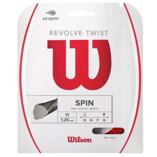 Wilson Revolve Twist 17/1.25 Tennis String (Red) -Sports Gear Store WR8307902 0 Revolve Twist 17 RD Pkg.png.cq5dam.web .1200.1200