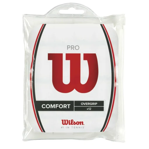 Wilson Pro Overgrip 12 Pack (White) -Sports Gear Store Wilson Pro Overgrip 12PKWhite RacquetGuys