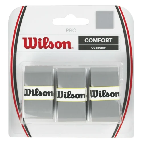 Wilson Pro Overgrip 3 Pack (Silver) -Sports Gear Store Wilson Pro Overgrip Silver 3 RacquetGuys