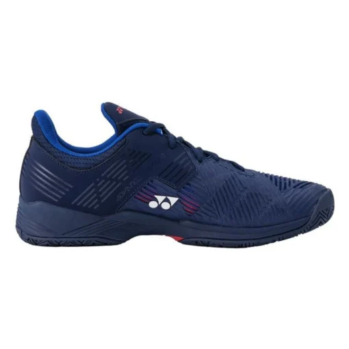 Yonex Power Cushion Sonicage 2 Wide Men's Tennis Shoe (Navy/Red) -Sports Gear Store