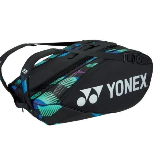 Yonex Pro 9 Pack Racquet Bag (Black/Green/Purple) -Sports Gear Store ba92229 gpu