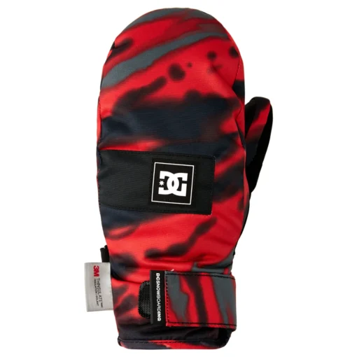 DC Franchise Mitten 2023 - Boy's Snowboard Gloves -Sports Gear Store dcfranchisemitten2023boysAngledTieDyeRacingRed XKRS 1