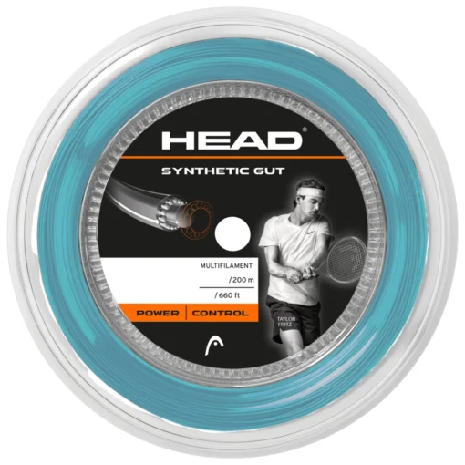 Head Synthetic Gut 17/1.25 Tennis String Reel (Blue) -Sports Gear Store head synthetic gut 17 reel blue 2021 281311 17BL