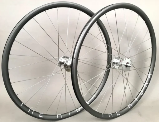 H Plus Son H + Plus Son Hydra Grey Rims Track Fixed Gear Bike Wheelset 28h Phil Wood Hubs -Sports Gear Store