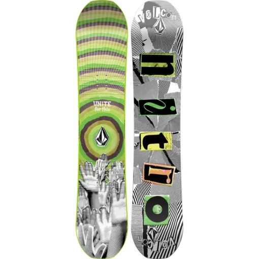 Nitro Ripper Kid's X Volcom 2023 - Youth Snowboards -Sports Gear Store nitro ripper x volcom kids snowboard 2023