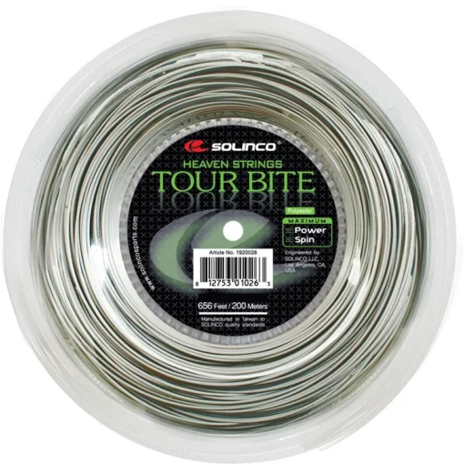 Solinco Tour Bite 20/1.05 Tennis String Reel (Silver) -Sports Gear Store tour bite string